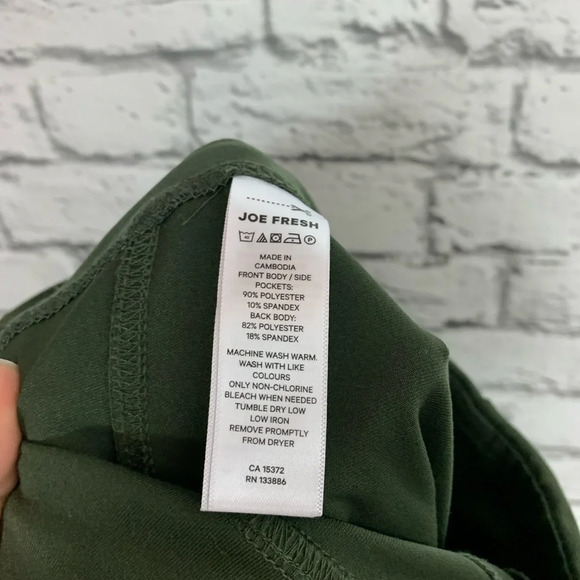 Joe Fresh Active Women’s Dark Green Athletic Utility Pant Size XS Comfort Casual - Picture 5 of 7